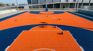 Outdoor All-Weather Interlocking Sports Court Tiles